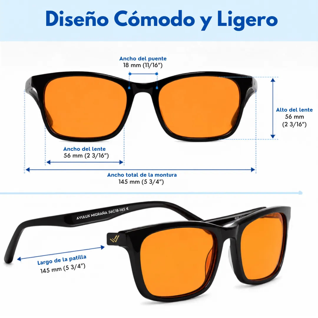 👓 Gafas Terapéuticas para la Migraña y Fotofobia
