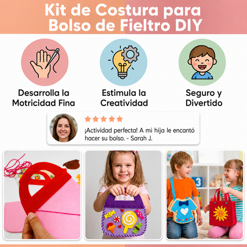 🧵FeltCraft Kids™ Kit de Costura DIY✨10 piezas