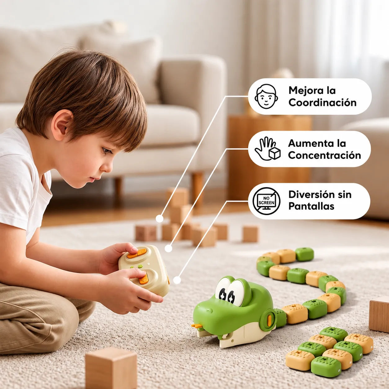 🐍SnakeHunt Pro™ Juego de Alimentar la Serpiente a Control Remoto 🎮