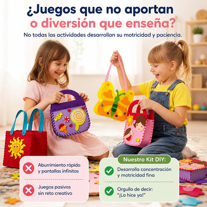 🧵FeltCraft Kids™ Kit de Costura DIY✨10 piezas