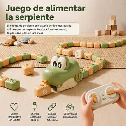 🐍SnakeHunt Pro™ Juego de Alimentar la Serpiente a Control Remoto 🎮