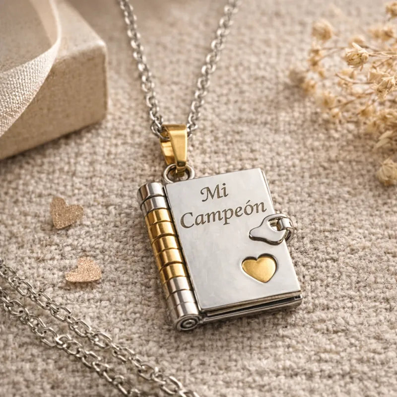 📖 Collar Relicario "Mi Campeón"