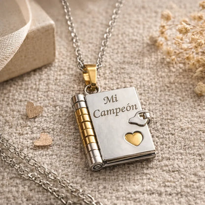 📖 Collar Relicario "Mi Campeón"
