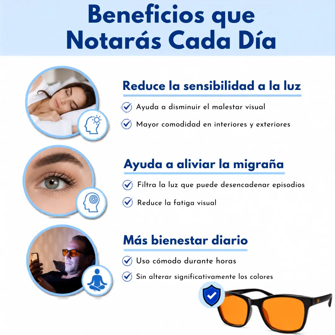 👓 Gafas Terapéuticas para la Migraña y Fotofobia