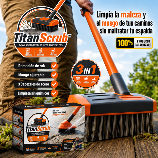 🧽 Titan Scrub: Cepillo Multifuncional de Alta Resistencia🍃