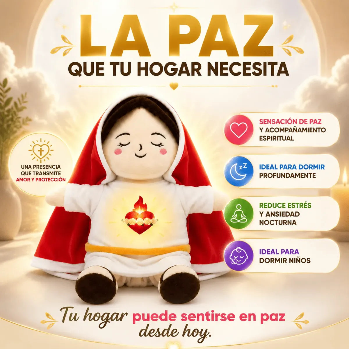 Peluche Respiratorio Virgen María